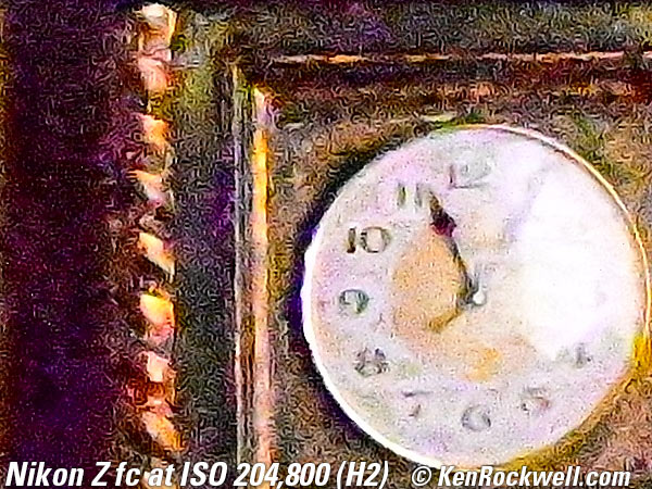 Nikon Z fc High ISO performance