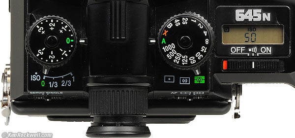 Pentax 645N TOp Controls