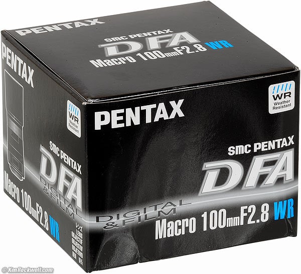 カメラ レンズ(単焦点) Pentax 100mm f/2.8 D FA WR Review