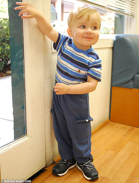 Baby Ryan standing