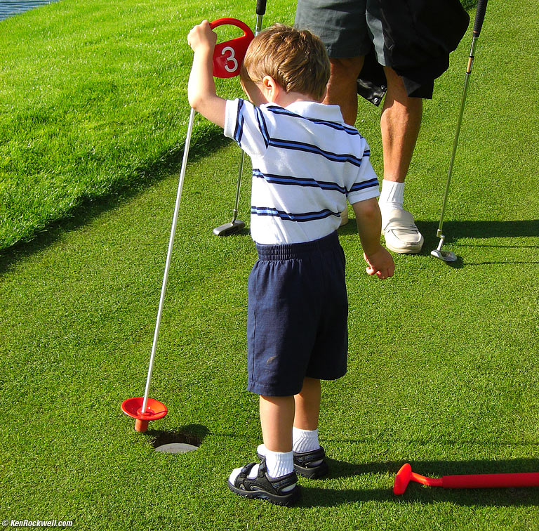 Ryan at hole