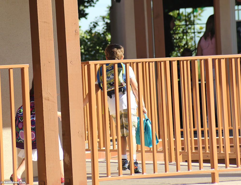 Ryan walks to class