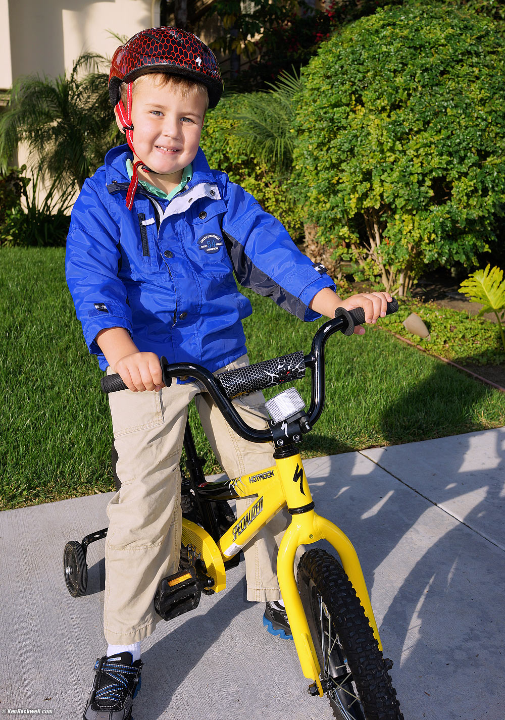 Ryan on his bike