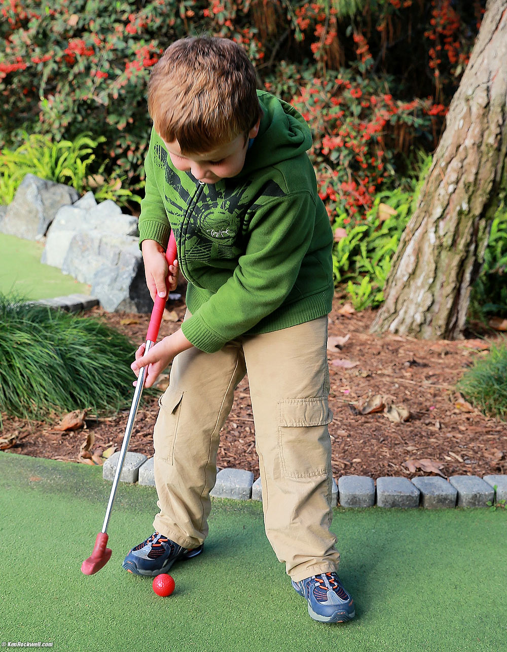 Ryan putting. 