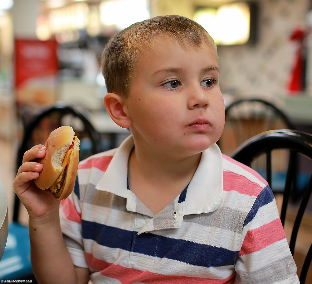 Ryan at McDonalds with Dada