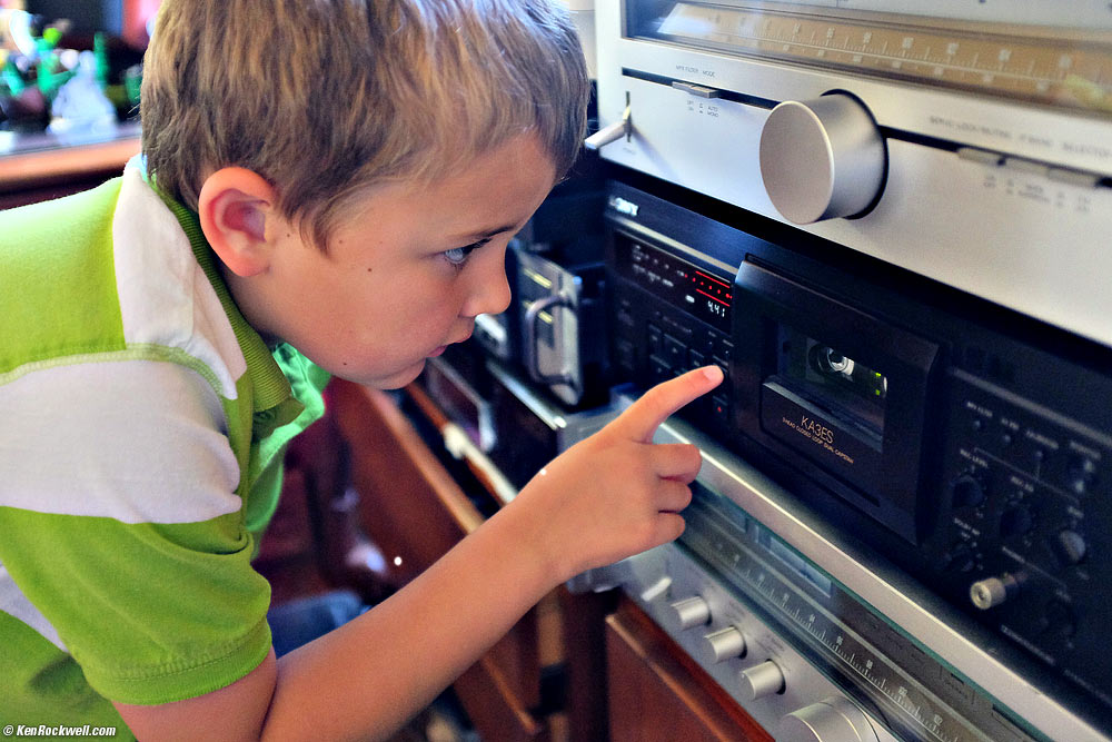Ryan adjusts the Sony TC-KA3ES.