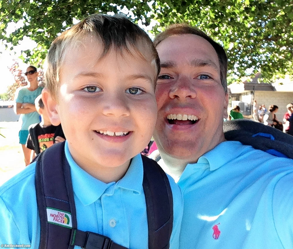 Ryan and Dada at school