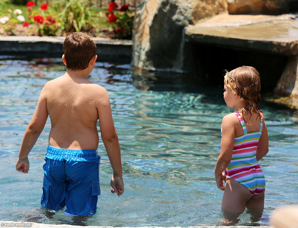 Kids in new pool
