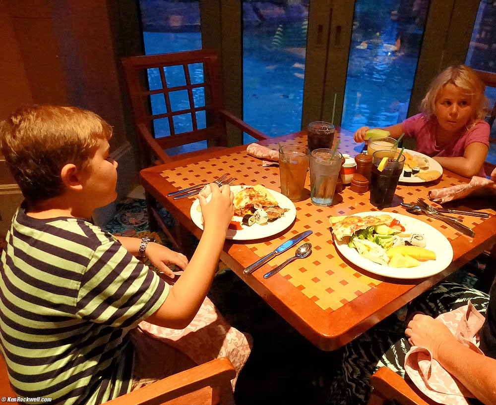 Kids at dinner
