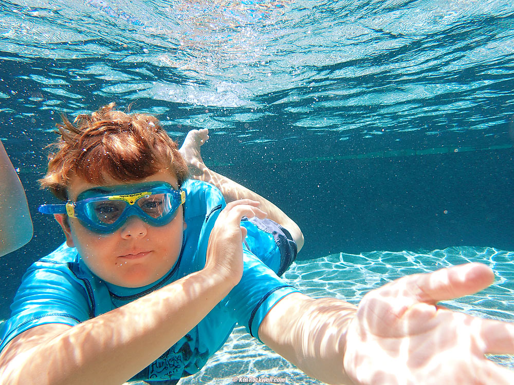 Ryan in the pool