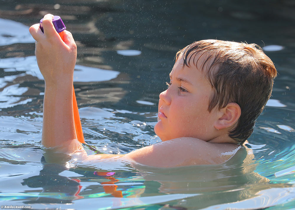 Ryan in the pool
