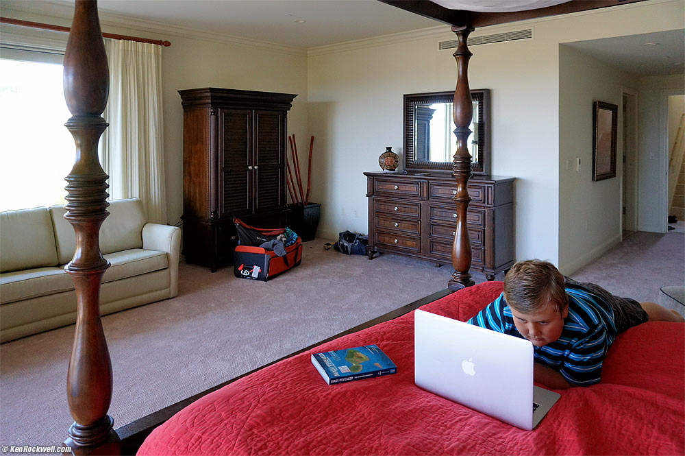 Ryan on his MacBook Air