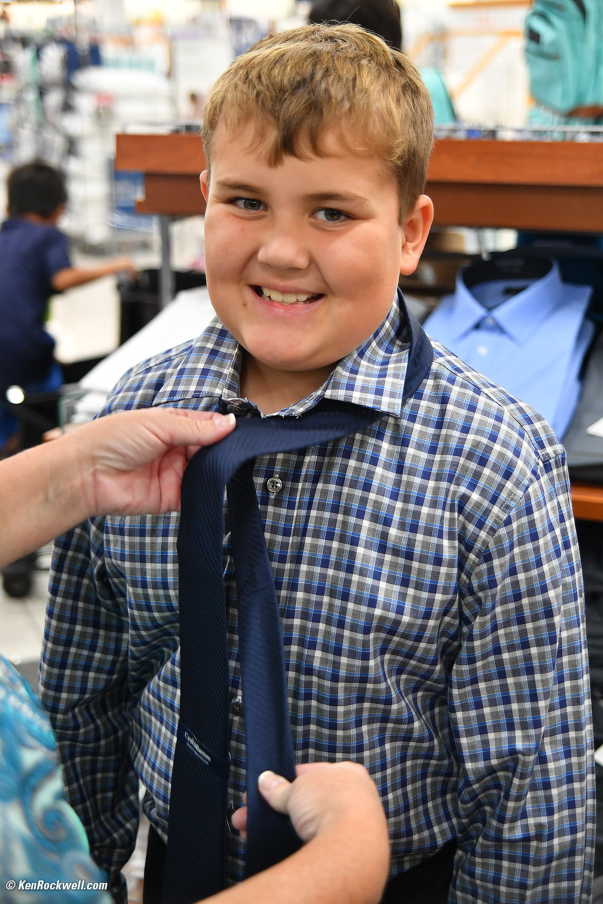 Ryan shops for ties