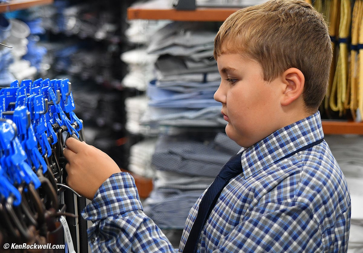 Ryan shops for ties