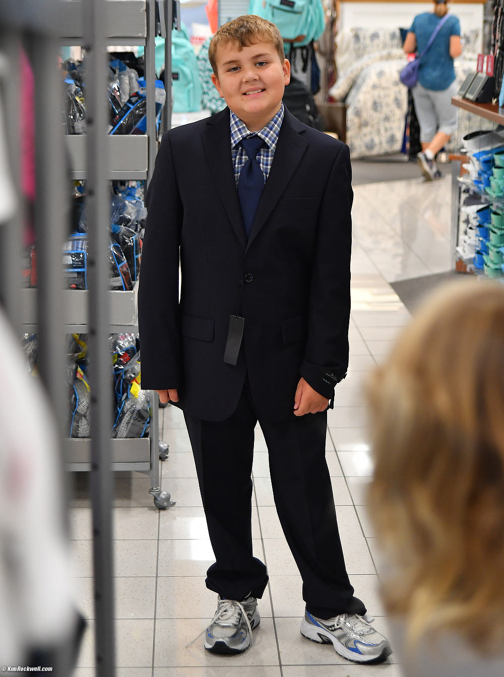 Ryan tries on suits