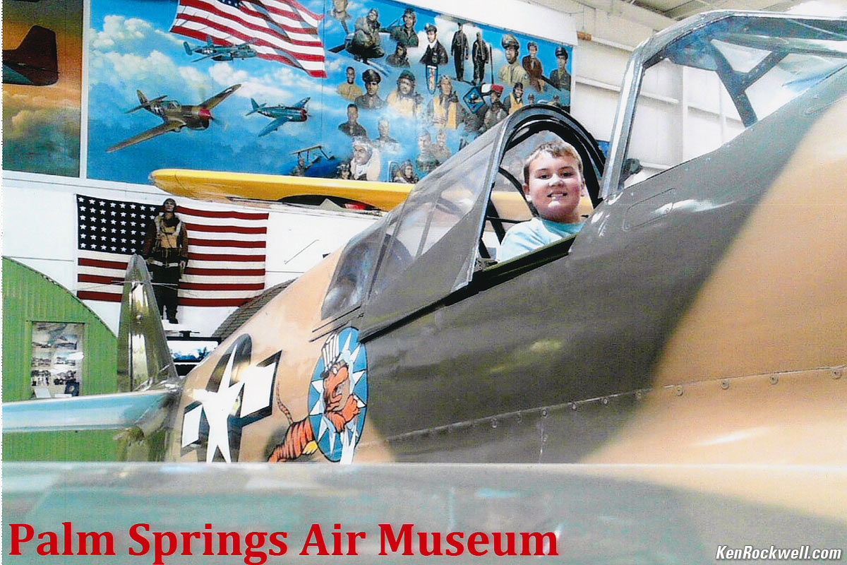 Ryan flies a P-40 at PSAM