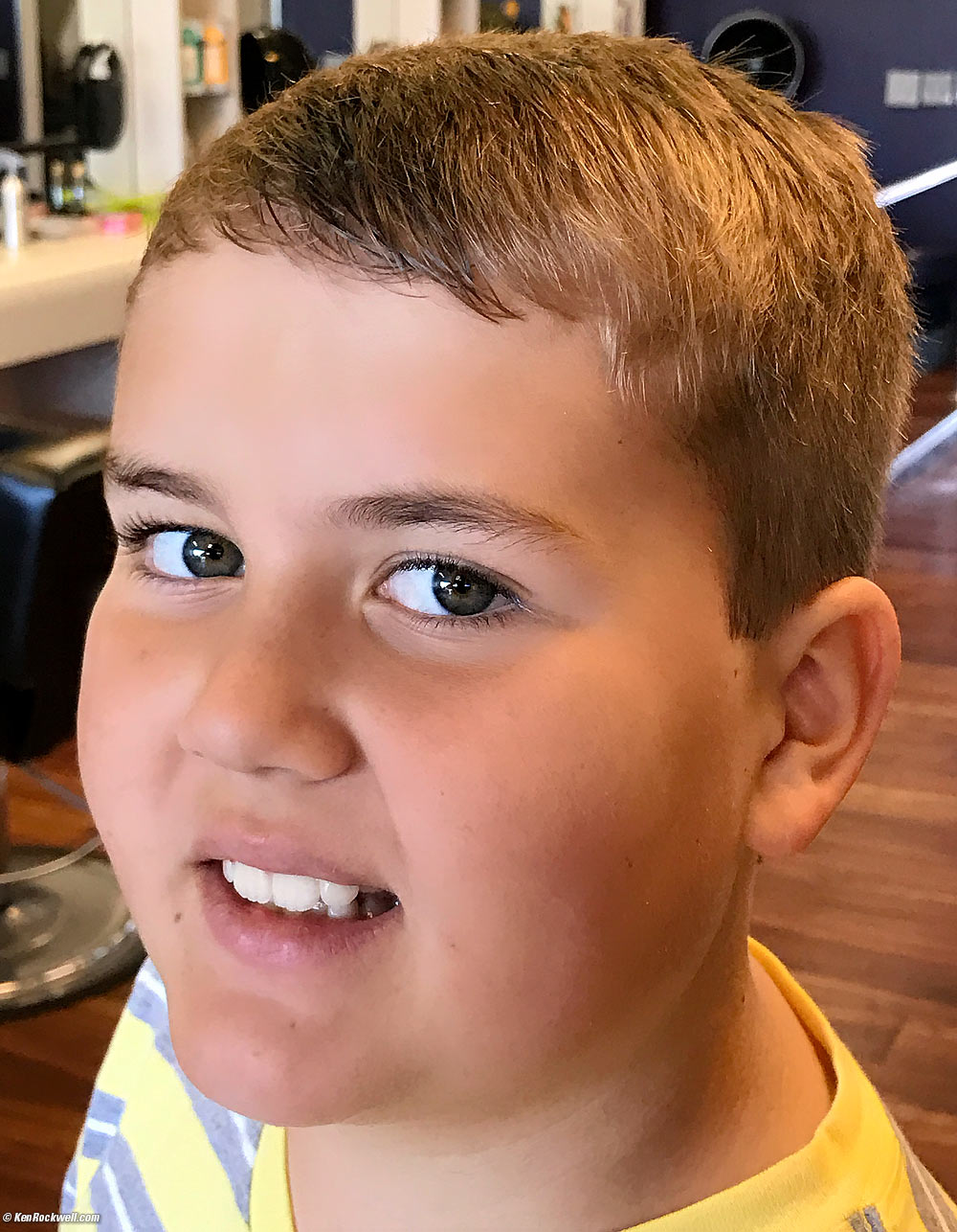 Ryan's new haircut.
