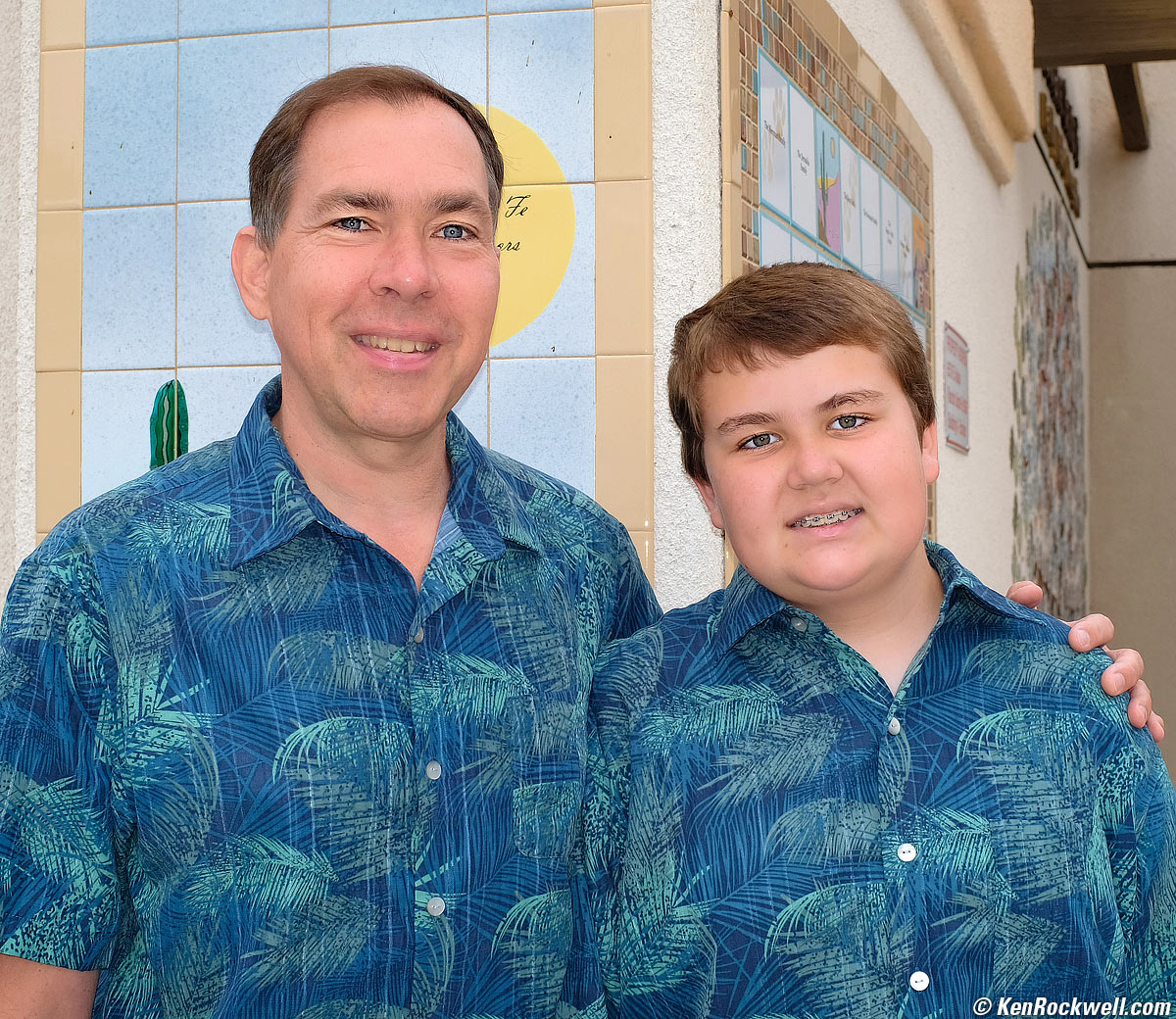 Dad in a WPOB shirt