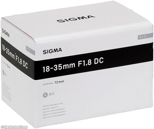 Sigma 18-35mm f/1.8 DG HSM