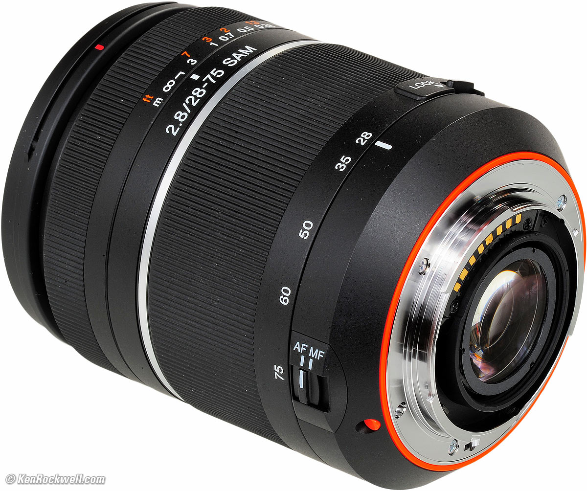 Sony 28-75mm f/2.8 Smooth Autofocus Motor Full Frame Lens for Sony A-mount Digital SLR Cameras SAM 