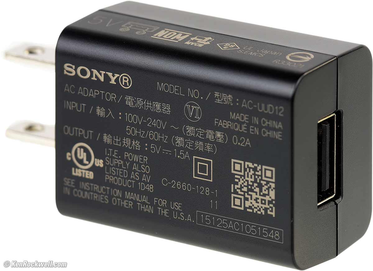 sony a6600 usb charging