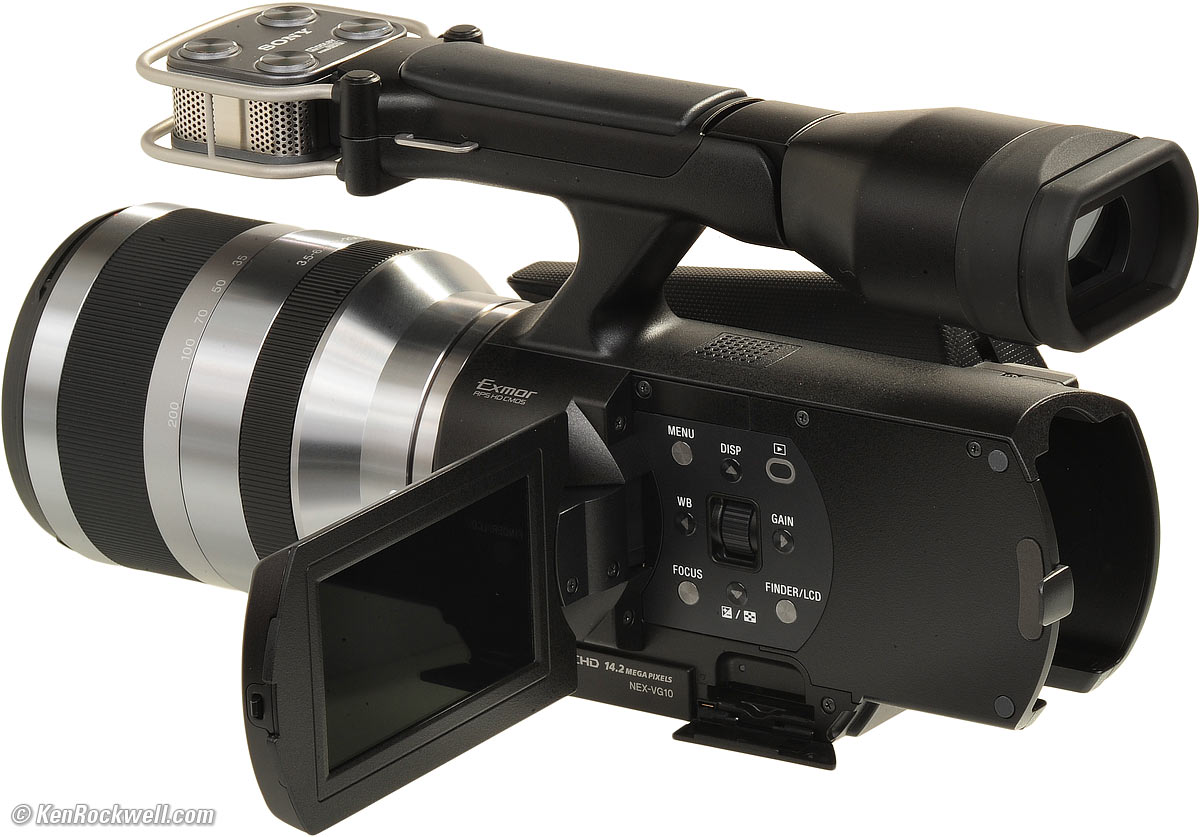 カメラ ビデオカメラ Sony NEX-VG10 HD AVCHD Camcorder