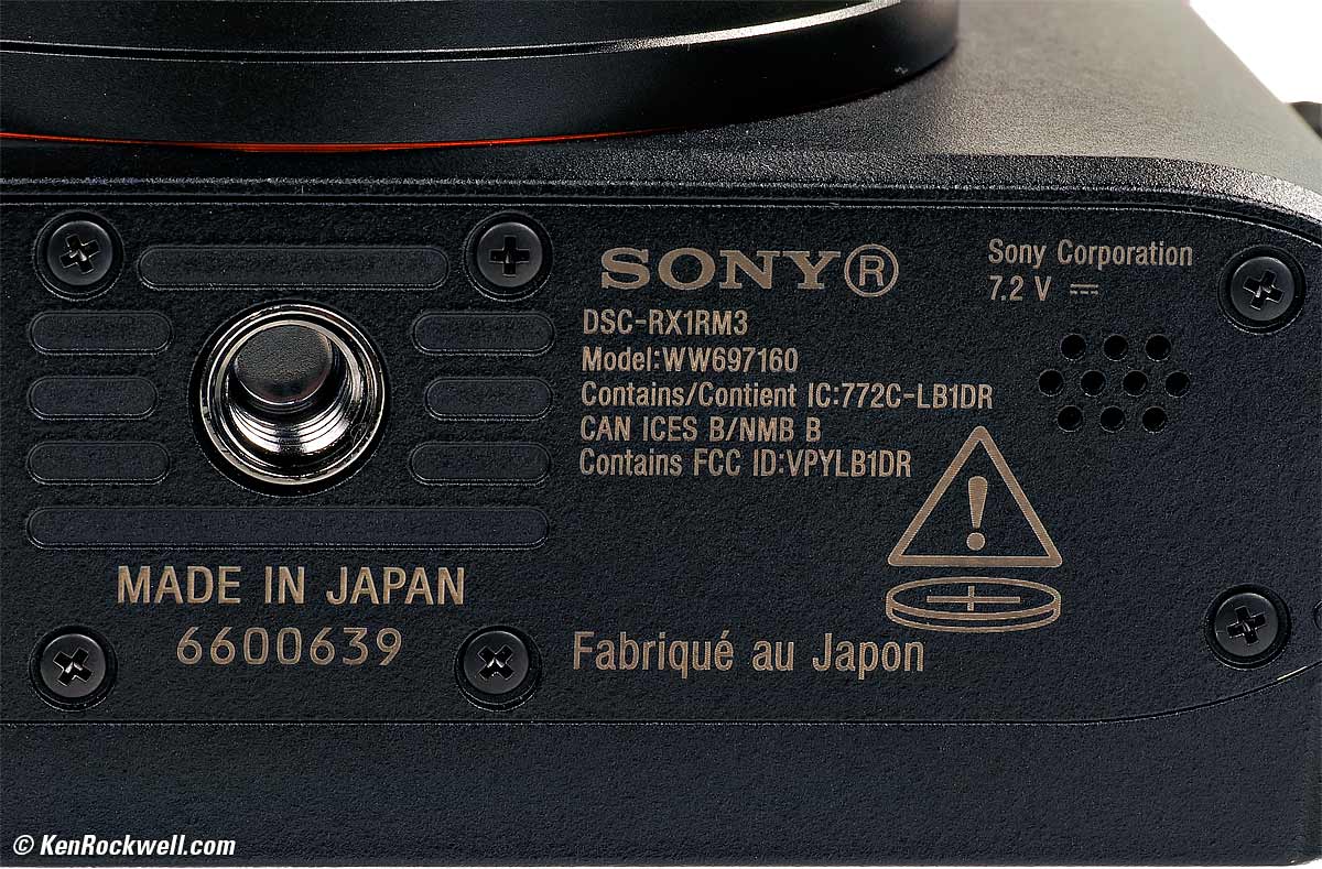 Sony RX1R III Review and Sample Images by Ken Rockwell