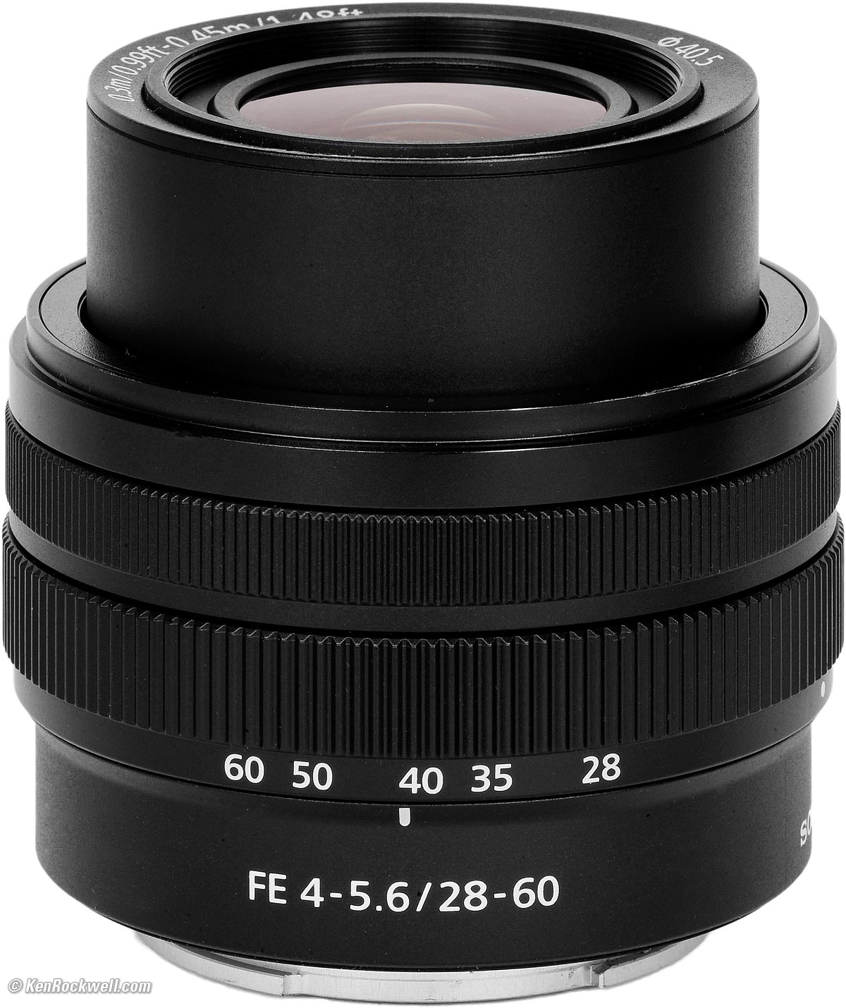 Sony SEL-2860 – Obiettivo Zoom 28-60mm F4-5.6 Full-Frame Per Attacco E (Compatto E Leggero)