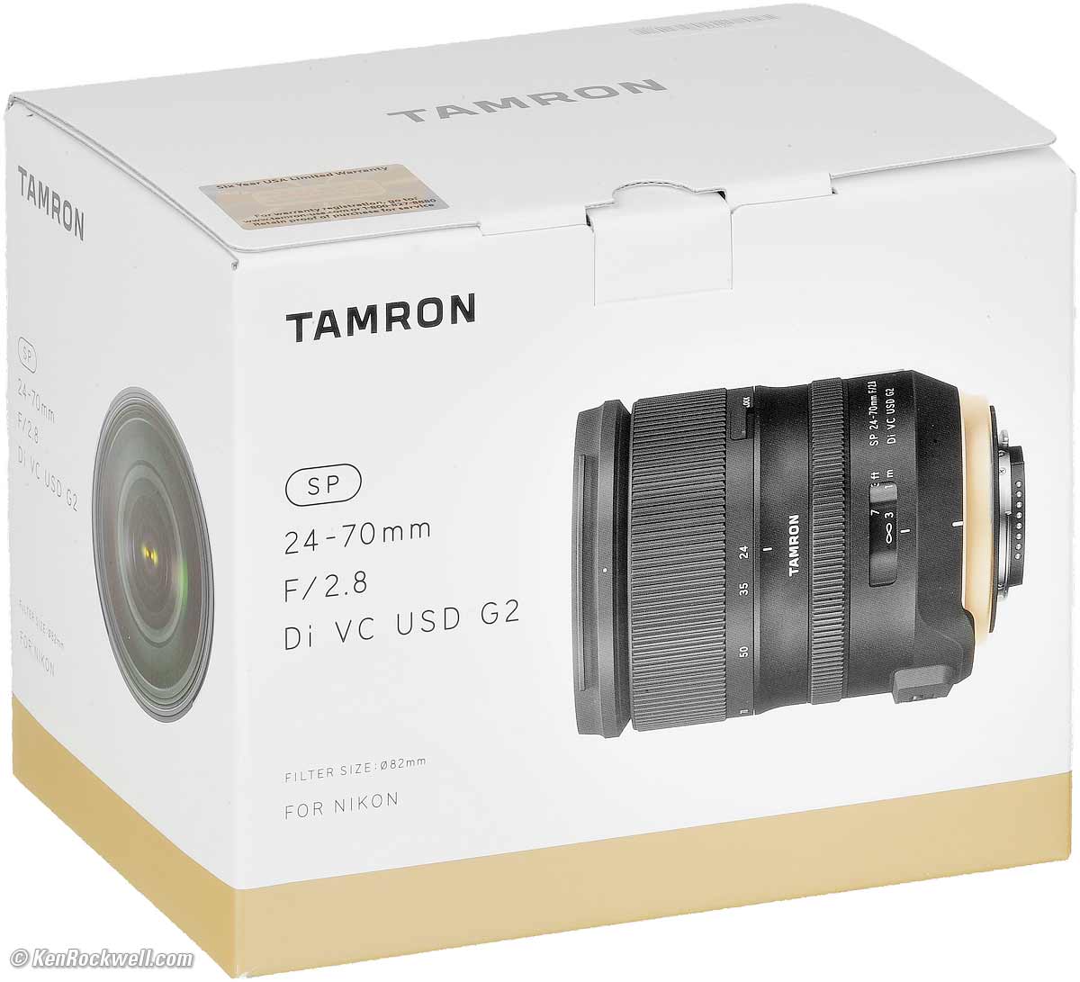 TAMRON SP24-70mm F2.8 Di VC USD G2 A032N for Nikon International Version - No Warranty 