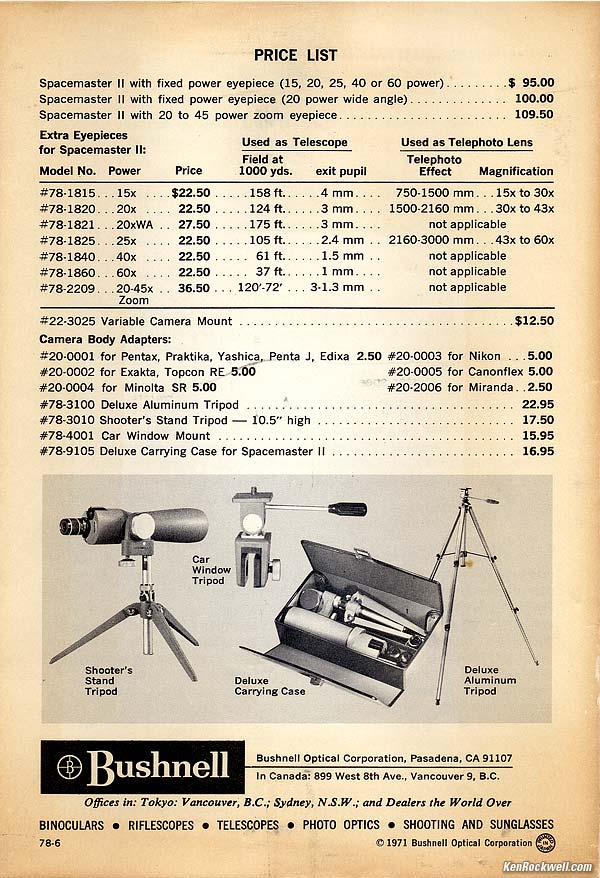 Bushnell Spacemaster II