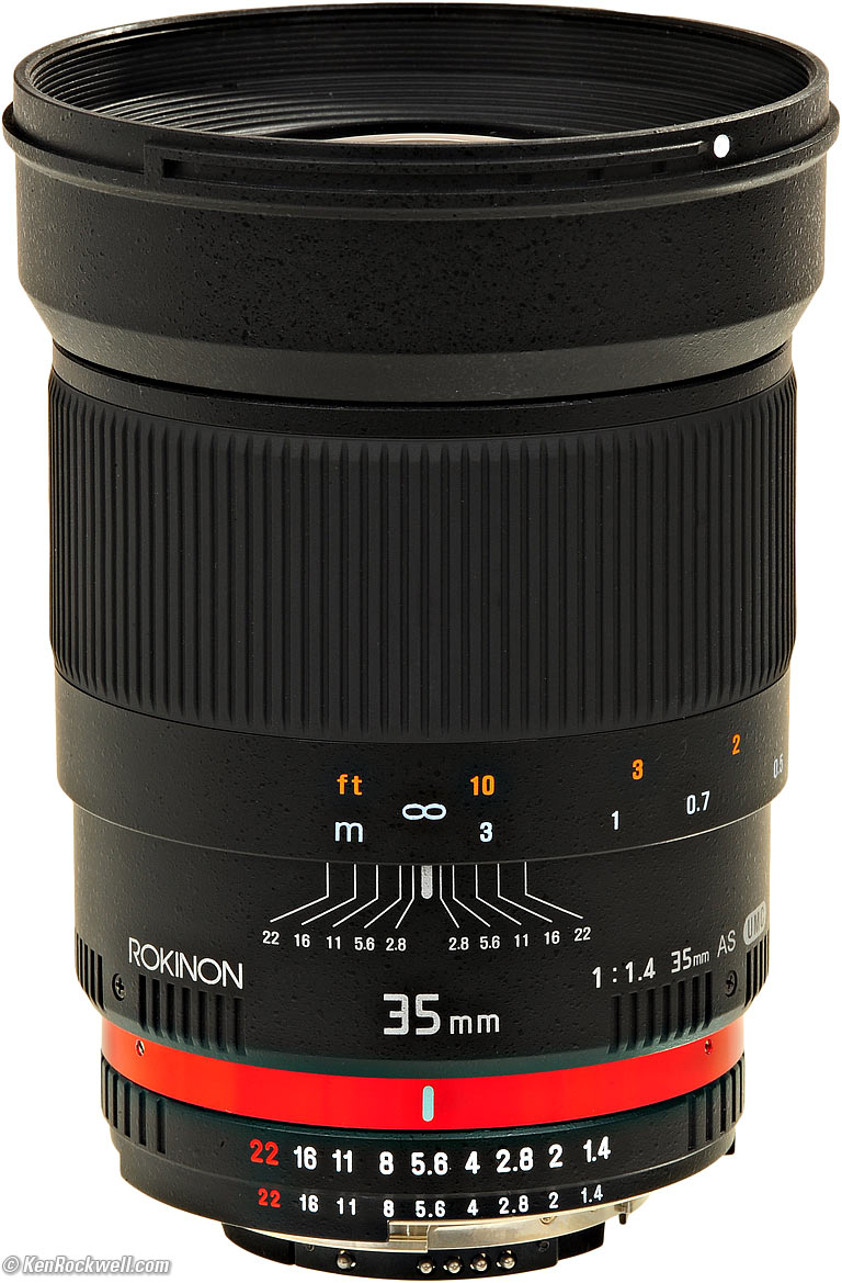 Samyang 35mm f/1.4 (a. k.a. Rokinon, ProOptic or Bower)