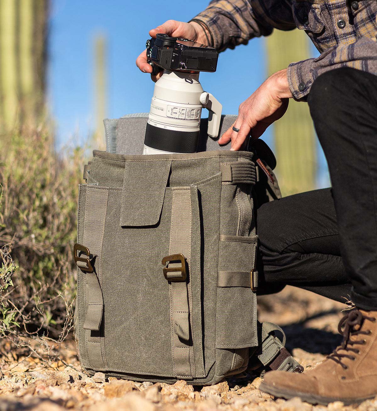 Think Tank Retrospective 50 Duffel Bag - Stone-Washed Cotton Canvas