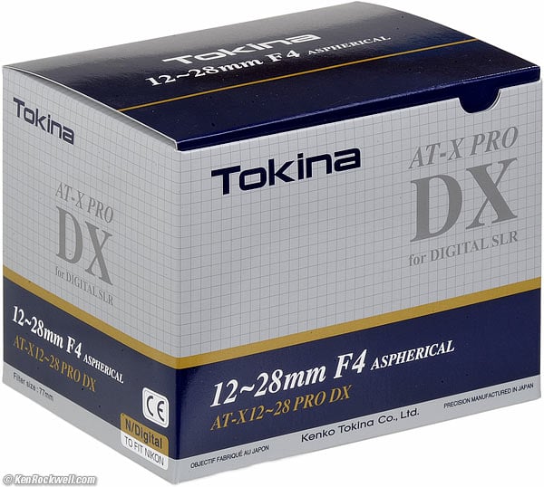 Tokina 12-28mm /4 box