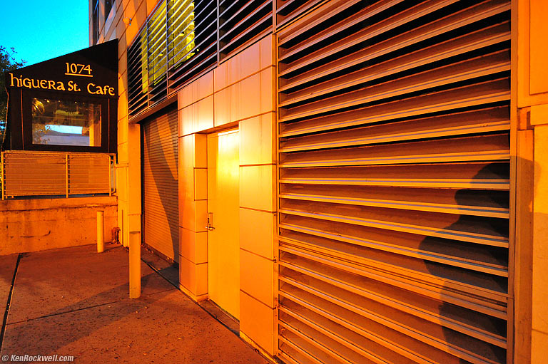 Higuera Street, San Luis Obispo, California, 8:52 PM.