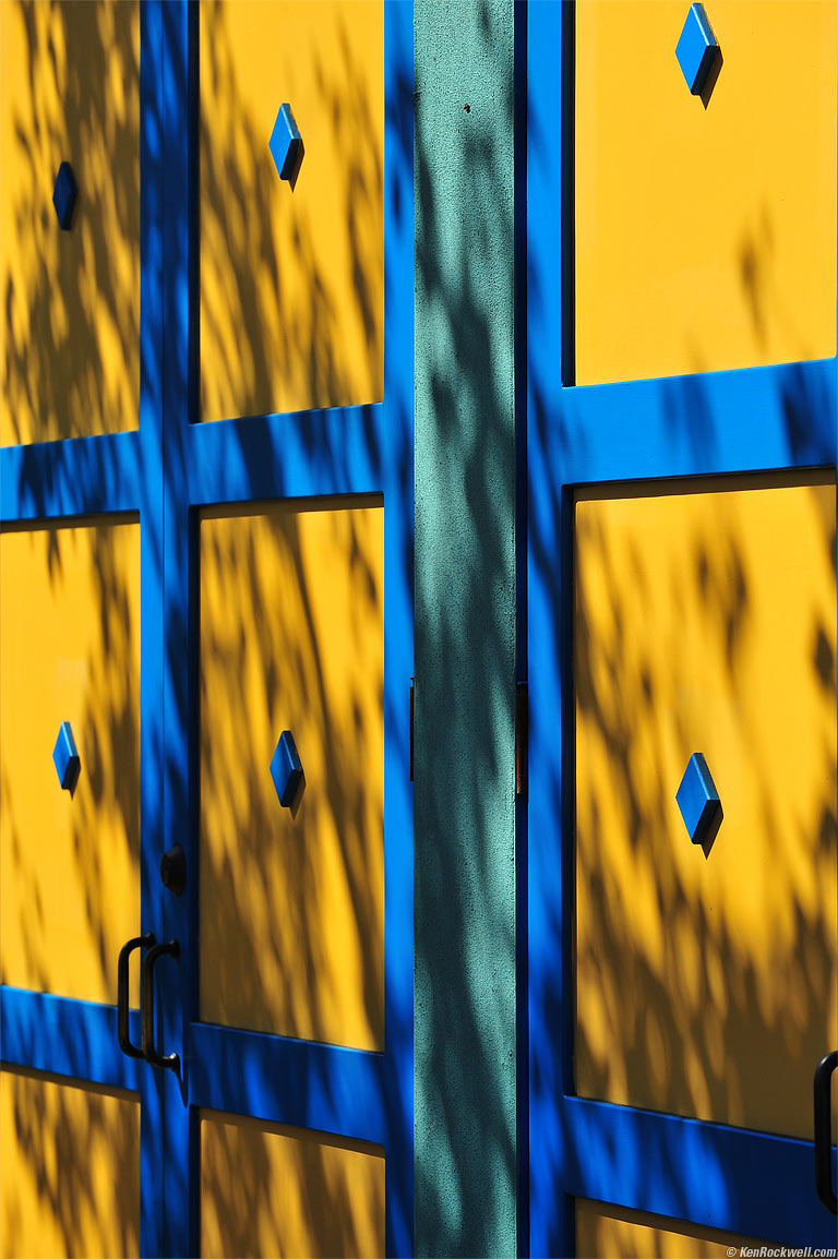 Yellow and Blue, San Luis Obispo, California, 9:56 AM.