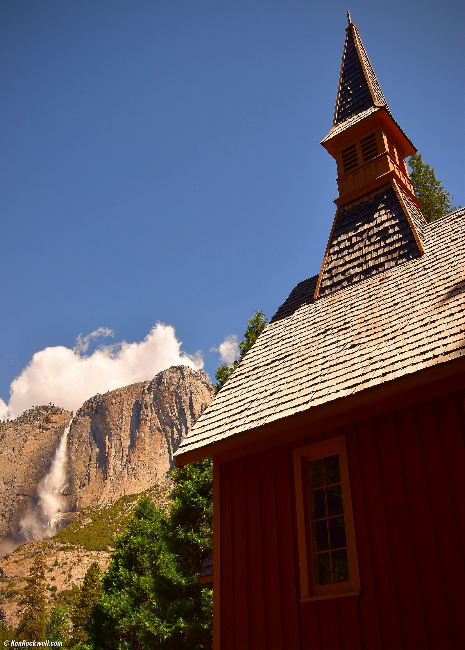 Church and Yosemite Falls