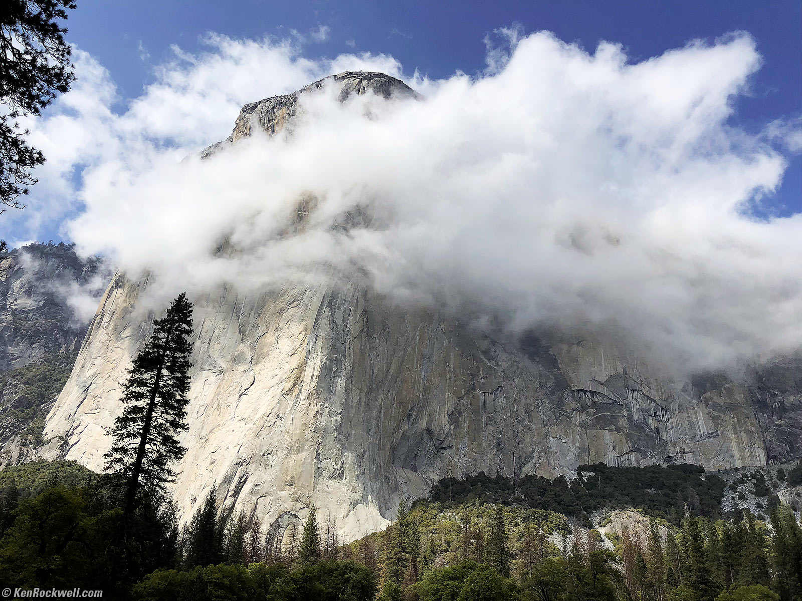 El Capitan in Clouds