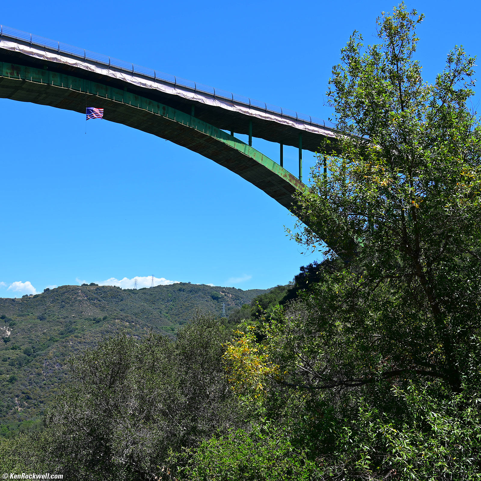 San Marcos Pass Bridge over Stagecoach Road by Cold Spring Tavern