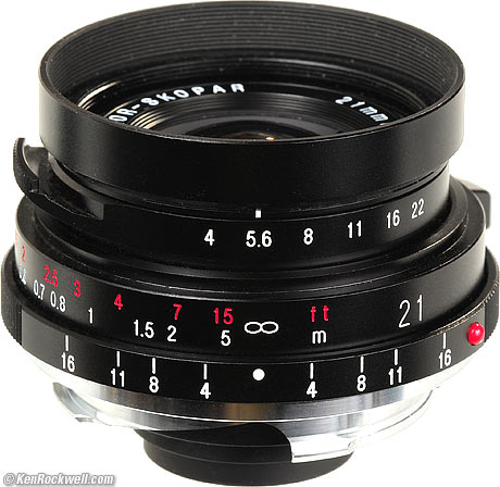 Cosina 21mm f4 with hood