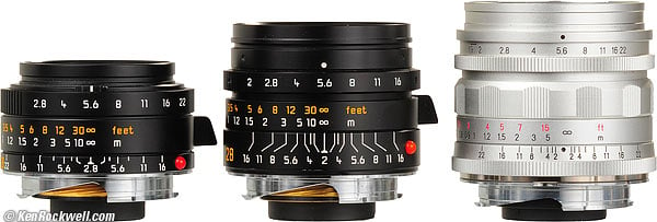 Leica 28mm lenses compared
