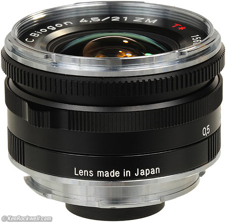 Zeiss ZM 21mm f/4.5.