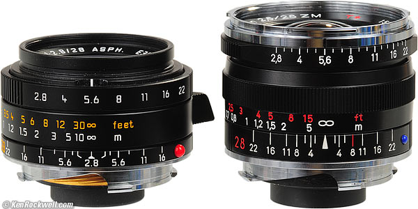 Leica vs Zeiss 28mm