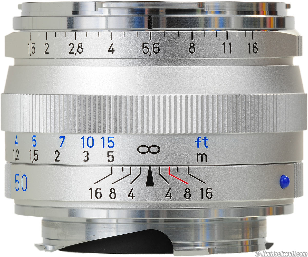 Carl Zeiss Silver Metal Lens Hood fr Carl Zeiss C Sonnar T* 1.5/50 50mm f1.5 ZM Hollow Out 